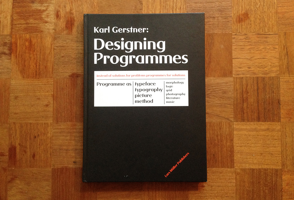 Cover from Designing Programmes book